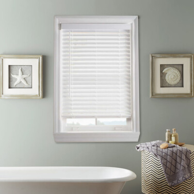 SHIPS 1-2 DAYS - Custom Cut Ultra Premium 2'' Faux Wood Blinds Hundreds of Sizes