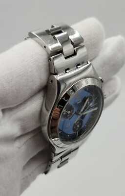 Swatch Irony Men's Vintage Blue Dial Four Jewels Quartz Swatch Irony Men's Vintage Blue Dial Four Jewels Quartz