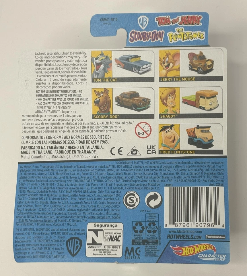 Coche Personaje Hanna Barbera Hot Wheels - ¡Scooby-Doo! - 4/5 peludo Foto 2 de 2