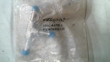 SWAGELOK 316L-4-ATW-3 AUTOMATIC TUBE BUTT WELD UNION TEE 1/4"OD -FREE SHIPPING