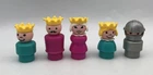 Fisher Price Little People Vintage 993 Castle ROYAL FAMILY King Queen Knight Pri