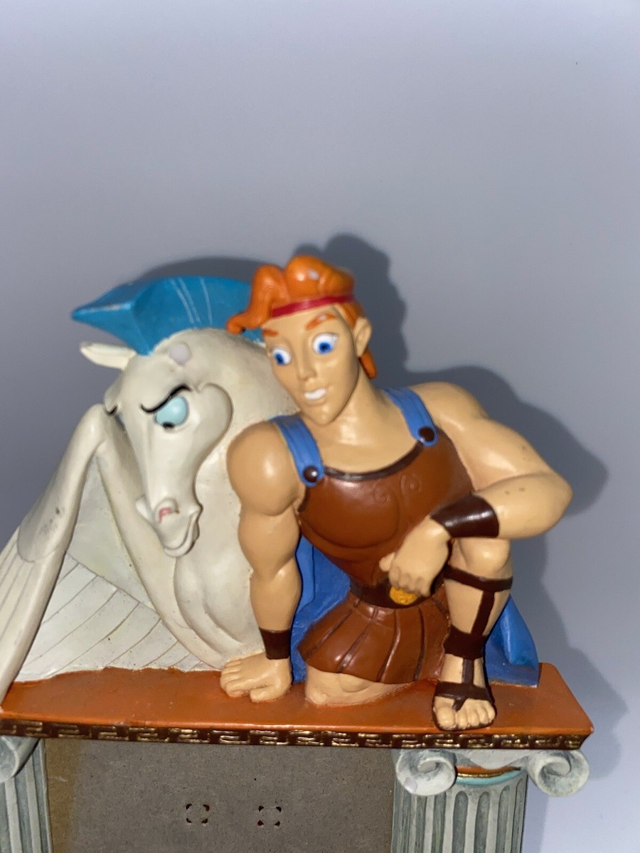 DISNEY HERCULES MEGARA MEG PHIL PEGASUS FIGURAL RESIN PHOTO FRAME