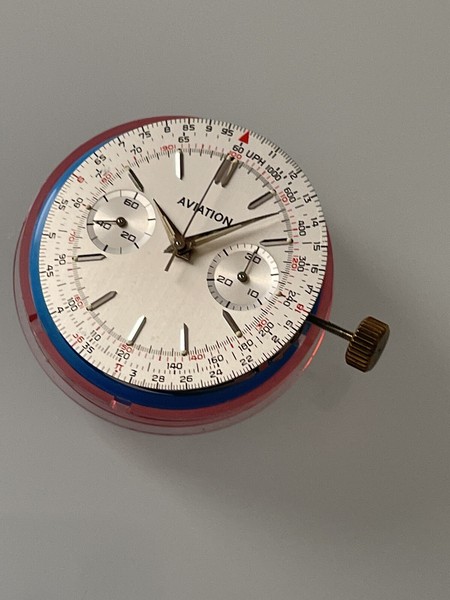 Vintage Navitimer (Ollech & Wajs ) Complete Dial Hands And Movement Valjoux 7733