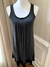 Simply Vera wang nightgown xs gown rayon blend knit gray tank chemise