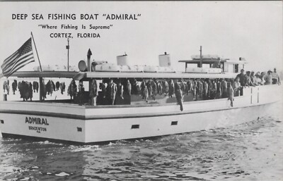 #ad Cortez FL Admiral Deep Sea Fishing Boat Bradenton Florida Fishermen G532 $10.26