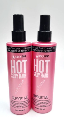 2 x sexyhair Hot Support Me Spray 250 ml Hitzeschutz Spray