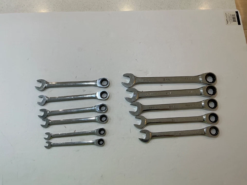 Raro peine de trinquete estriado S-K 11 piezas métrico G-Pro. juego llaves 8mm a 19mm Foto 4 de 4