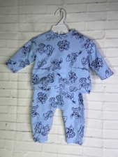 Disney Baby Lilo Stitch Angel Blue Boys Girls 12 Months Set Outfit Top Pants