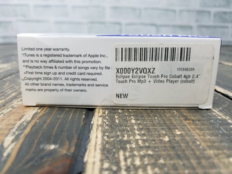 NEW SEALED - ECLIPSE Touch Pro 4GB MP3 + Video Media Player - BLUE COLOR - Image 4 of 4