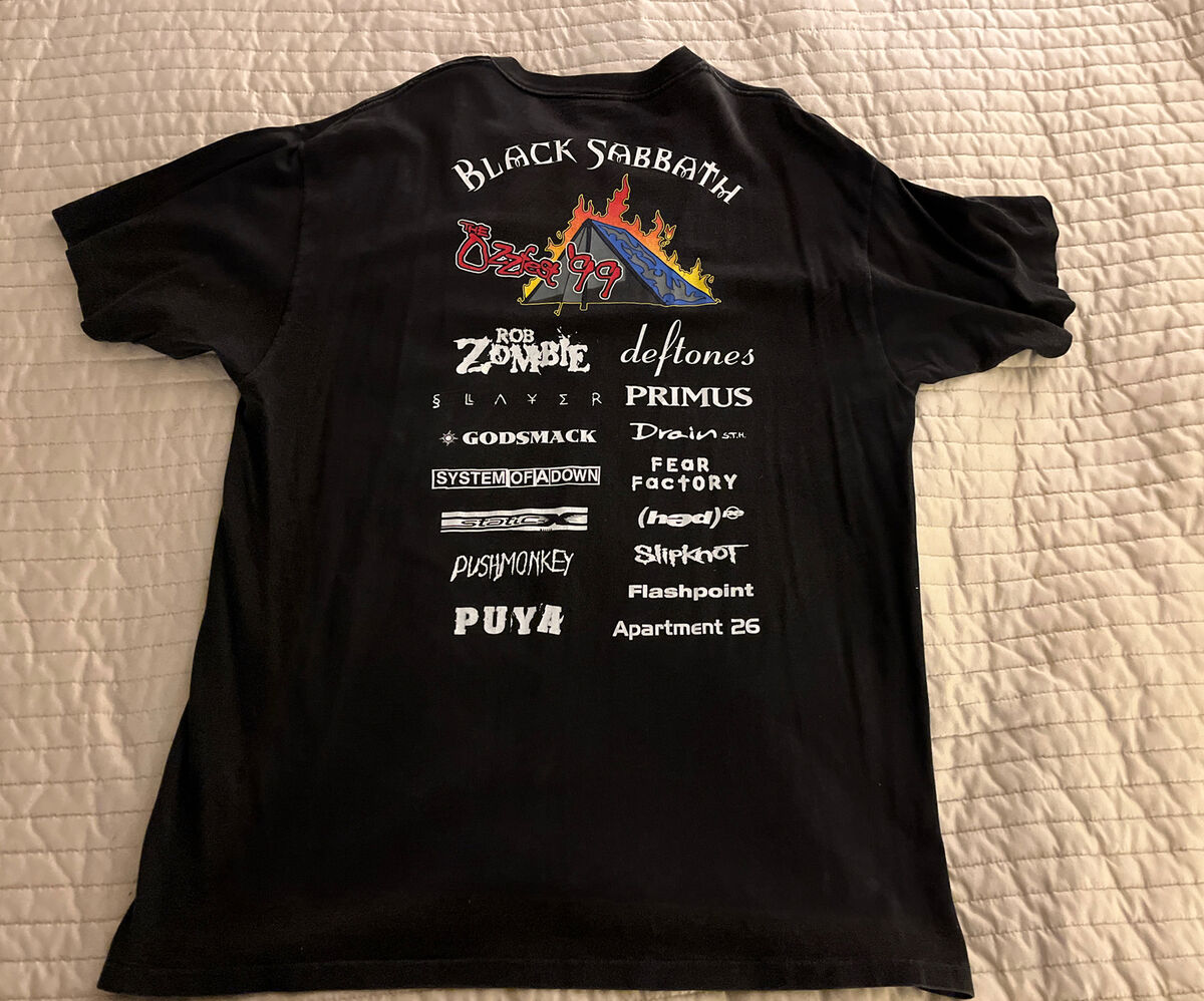 OZZFEST 1999 VINTAGE concert tour t-shirt XL Ozzy Black OZZFEST 1999 VINTAGE concert tour t-shirt XL Ozzy Black