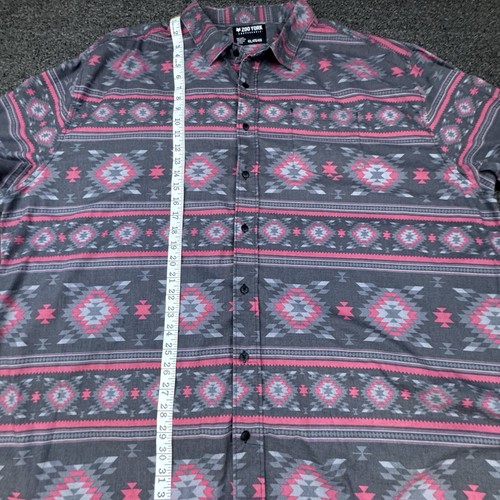 Zoo York Unbreakable Button Up Shirt Aztec Southwestern Mens 4XL Black - 第 8/13 張圖片