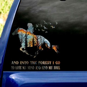 And Into The Forest I Go Horse Sticker Ebay