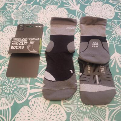 CEP Men's Mid Cut Hiking Light Merino Compression Socks Pick Size & Color