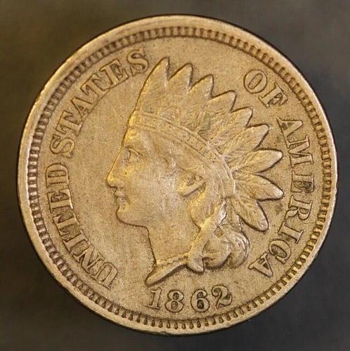 1862 INDIAN CENT BU FRESH FROM ORIGINAL COLLECTION -LOT 3221