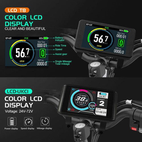 E-bike Square Wave Brushless Controller 48V 72V 80A with LCD Display Kits ACUS - Picture 6 of 19