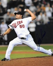 * JOSE MIJARES * signed 8x10 photo * MINNESOTA TWINS * COA * 1