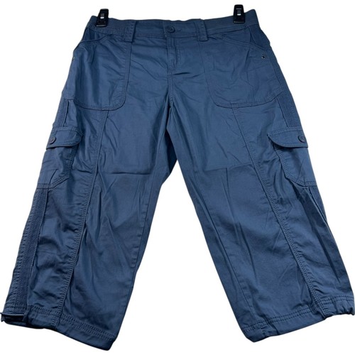 Style & Co Capri Pants Womens Size 8 Petite 8P Blue Pockets Stretch New