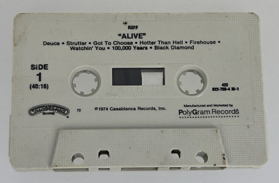 KISS ALIVE LIVE CASSETTE TAPE FREE SHIPPING Garage Find generic case no inserts
