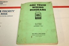 Original 1967 GMC Truck Wiring Diagrams Manual X-6805 Models Built After Dec