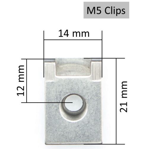M5 Verkleidungsschrauben Set Motorrad Auto Roller Edelstahl V2A Klemmen Clipse - Picture 3 of 4