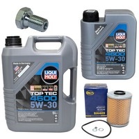 MotoröL Set 4600 5W-30 Liqui Moly + ÖLfilter Sh 409 FüR Bmw 3Er Cabriolet