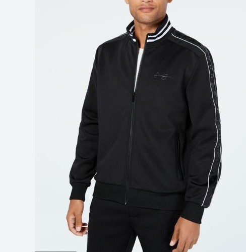 Sean John Men’s Tricot Track Jackets, Black - Medium