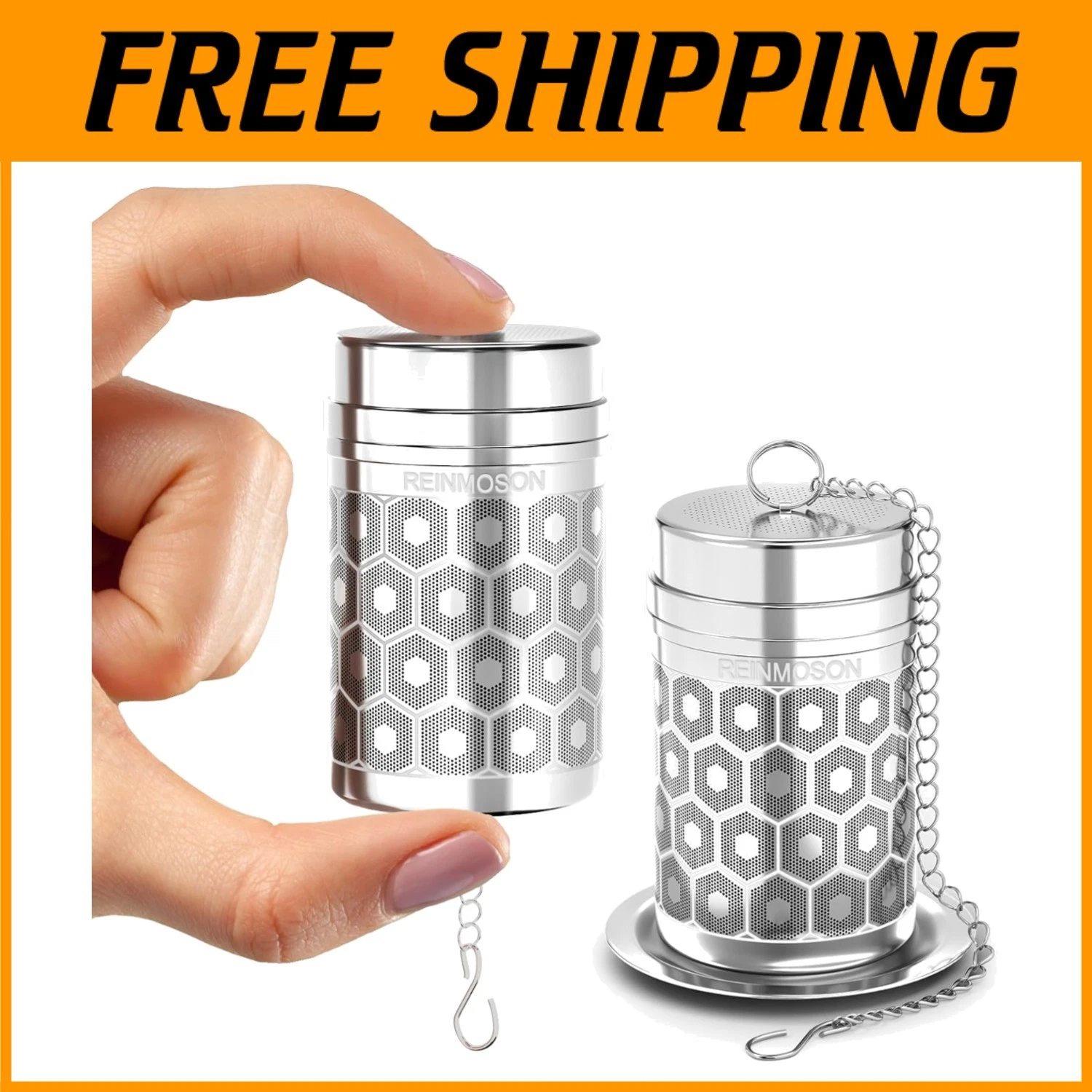 Stainless Steel Tea Strainers 2-Pack
