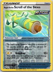 Rapid Strike Scroll of the Skies 151/198 Chilling Reign Reverse Holo