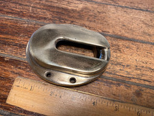 VINTAGE UNUSUAL BRONZE OVAL ANCHOR CHAIN PIPE