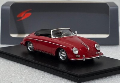 Porsche 356 A 1600 Convertible D 1959 Red 1:43 Spark S4461