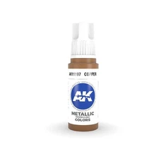 AK Interactive 17ml Bottle Copper Metallic 3rd Gen Acrylic Paint AK11197