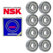 8Pcs NSK 608-ZZ Double Rubber Sealed Ball Bea...