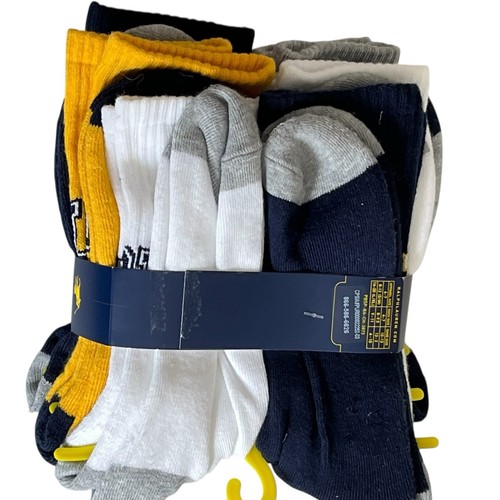 NWT Polo Ralph Lauren Boys Logo Casual Crew Socks 6 Pack 9-11 Assorted - Picture 4 of 6
