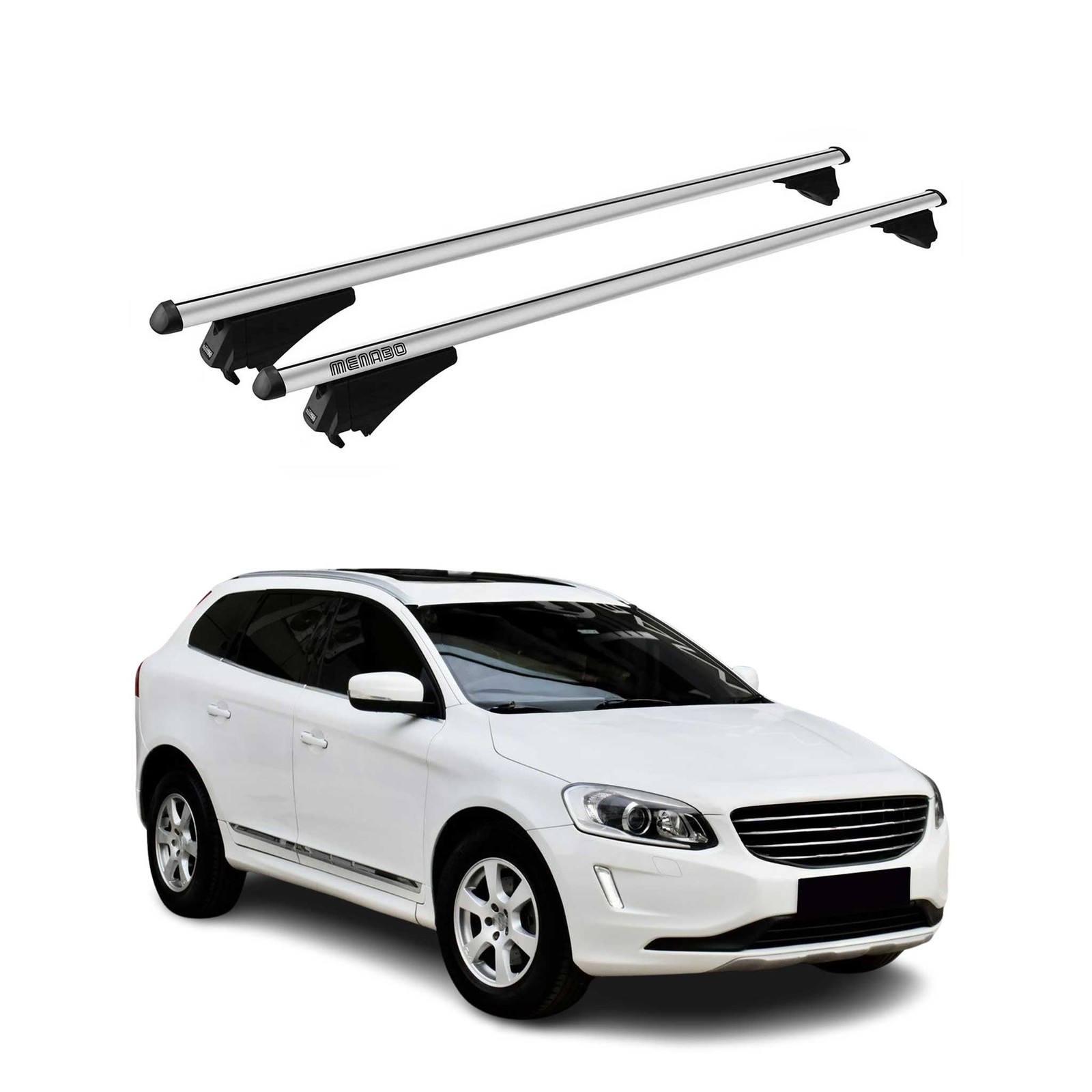 Barres de toit alu Volvo XC60 2008-2017 pour augmenter votre coffre