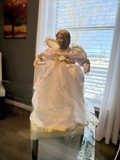 Christmas Tree Topper Animated ANGEL Wings Head  Arms Move Bulbs Are Blown