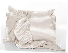 Eggnog Satin King Pillowcases - Set of 2