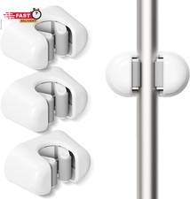 BEZOX Broom Holder, 3 PCS Wall Mount Mop Organizer Gripper, Self-Adhesive Cleani