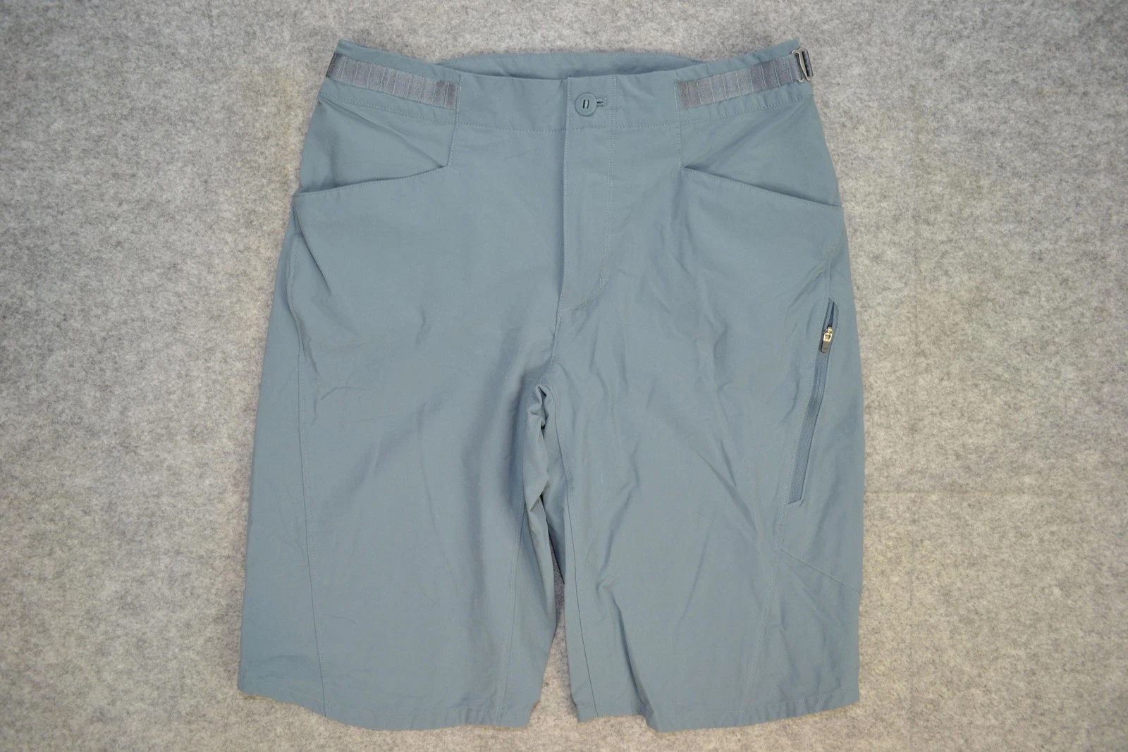 Patagonia Shorts Mens 32 Blue Adjustable Waist Hiking Nylon Stretch Zip Pocket