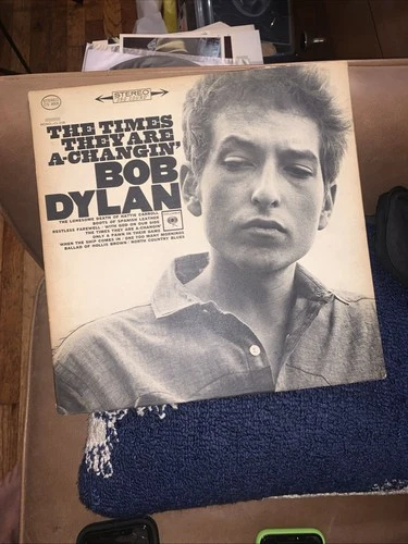 BOB DYLAN THE TIMES THEY ARE A-CHANGIN' FIRST PRESSING 1964 VINYL LP RECORD 12"