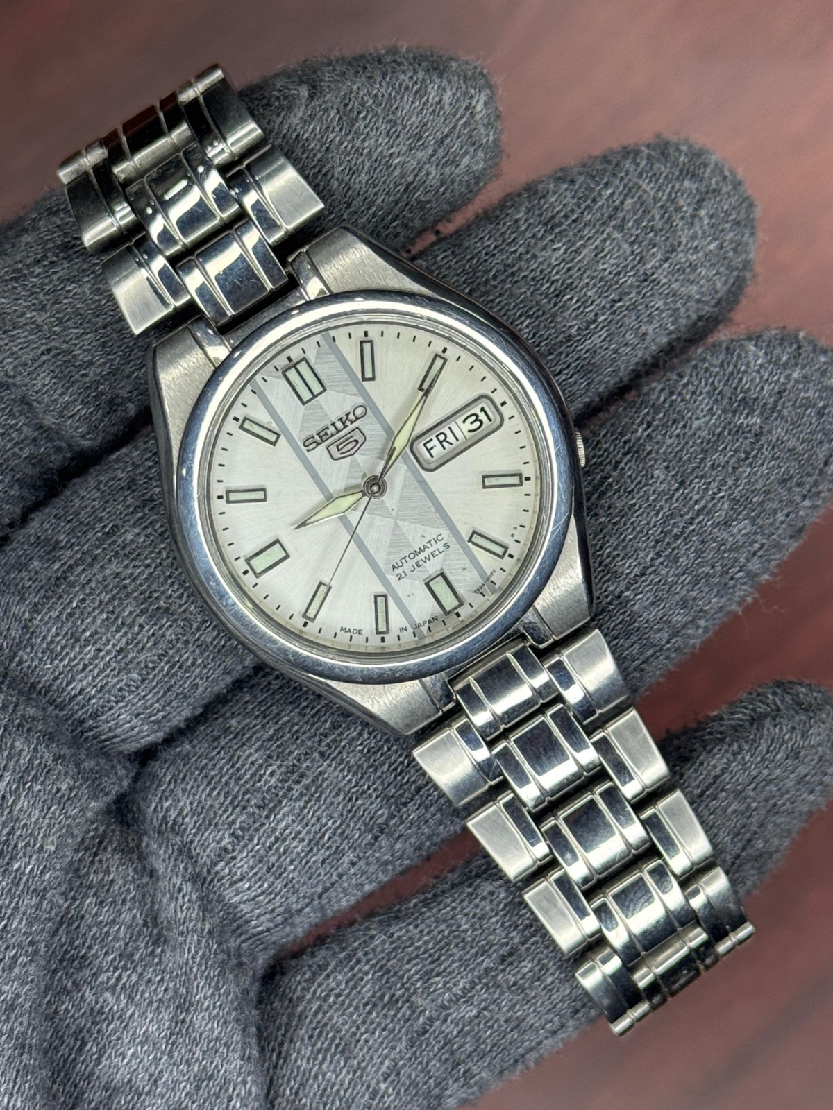 Automatic Watch Mens Wrist 5 Vintage Seiko Day/Date - vintagewatches.pk