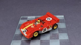 AFX AURORA TYCO FERRARI 312 #2 G PLUS CHASSIS HO Slot Car GREAT CONDITION
