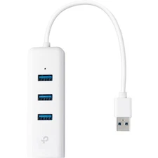TP-Link UE330 USB 3.0 to Ethernet Adapter Portable 3-port USB Hub with 1 Gigabit