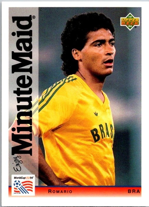 1994 Upper Deck World Cup Minute Maid - Romario #5 English/Spanish