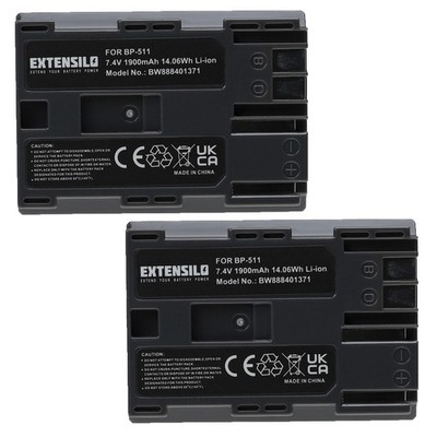 2x Akku für Canon PowerShot G3 G5 G1 G2 Pro 1 G6 Pro 90is 1900mAh 7,4V