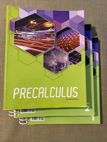 BJU Press Precalculus Second (2nd) Edition - 3 Book SET w/ Teachers Ed Homeschool
