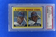 1967 TOPPS ROD CAREW HANK ALLEN #569 A.L. ROOKIES ROOKIE RC PSA 5.5