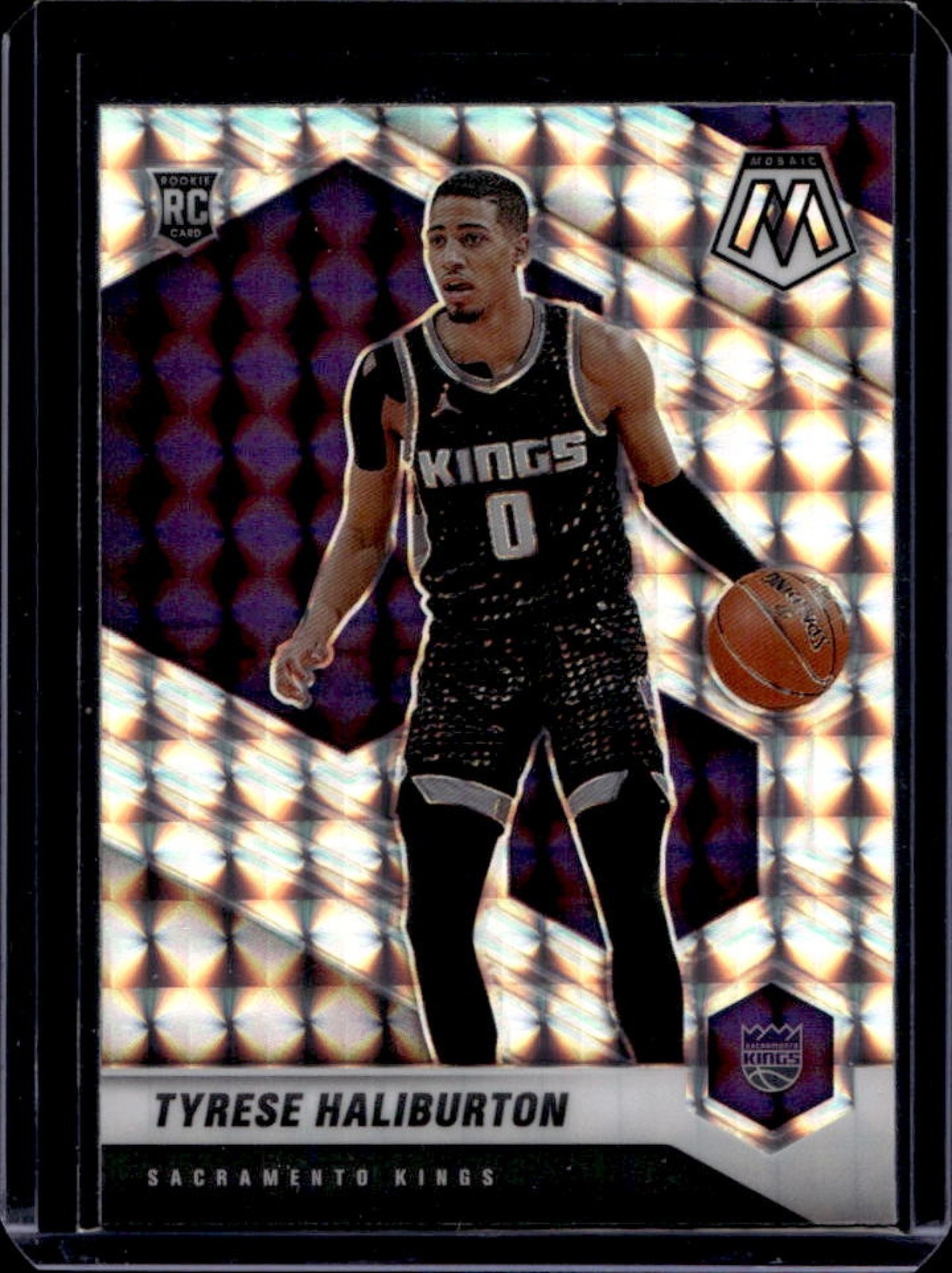 2020-21 Panini Mosaic Tyrese Haliburton RC Mosaic Rookie #204 Kings
