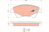 Bremsbelagsatz Scheibenbremse Cotec TRW GDB1597 FüR ScÉNic Megane Renault LM0 2