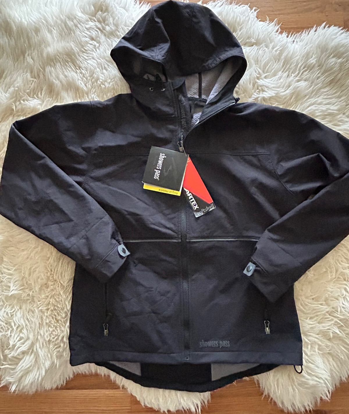 NWT! $175 Men's SHOWERS PASS Artex Softshell WATERPROOF Rogue Hoodie JACKET XL