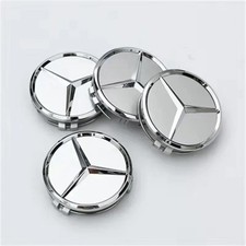 4pcs  Car Wheel Center Hub Cap Badge Sticker Cover For Mercedes Benz